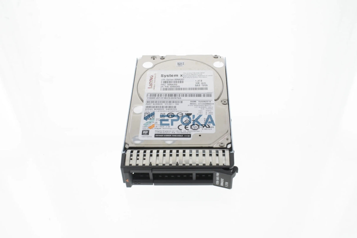 Lenovo 00NA261 1.2TB 10K 12Gbps SAS 2.5in G3H