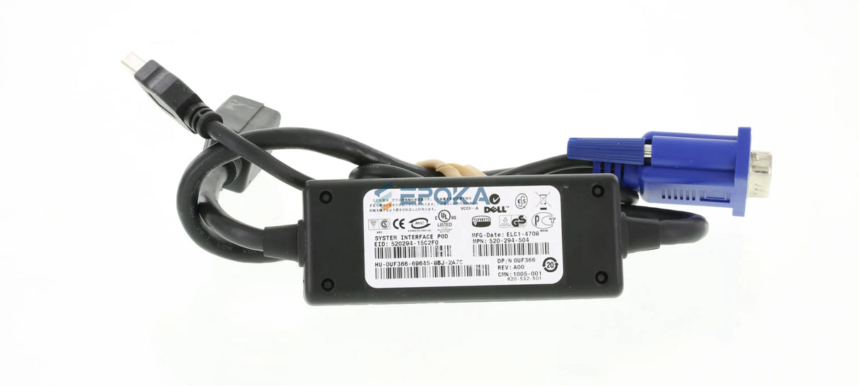 Dell 0UF366 USB KVM Switch