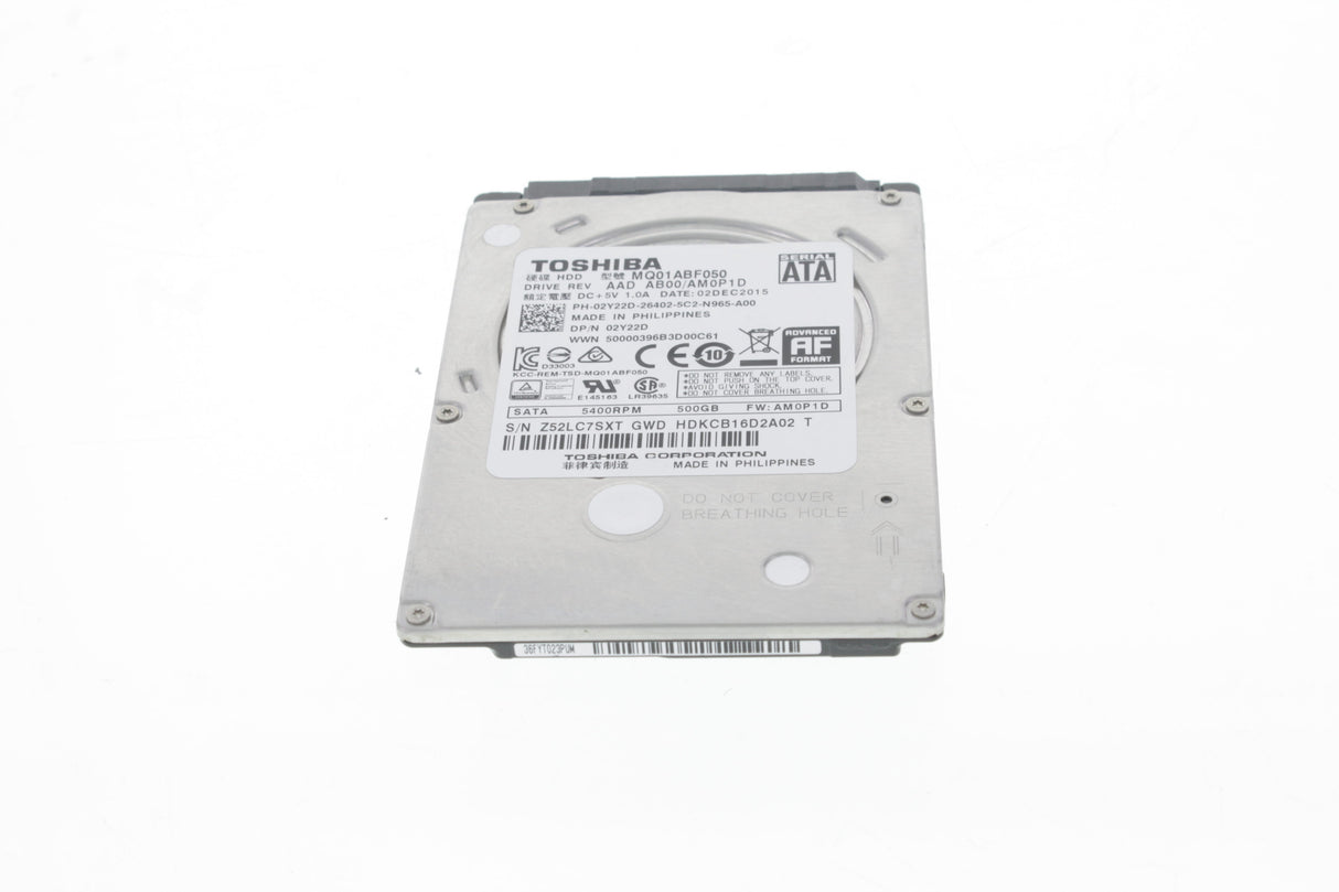 Dell 2Y22D 500GB 5.4K 6G SATA 2.5" DELL