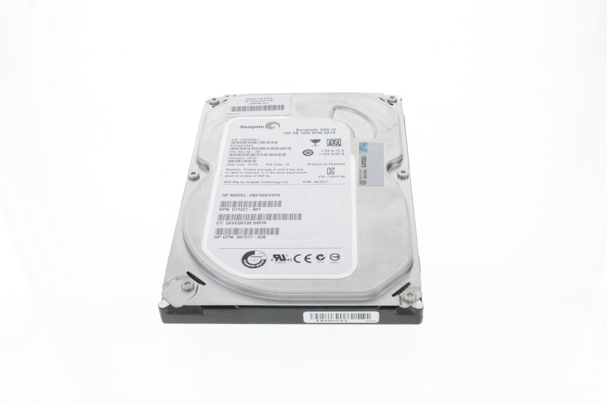 HP 458947-B21 CPQ 160GB 3G SATA 7.2K NHP 3.5