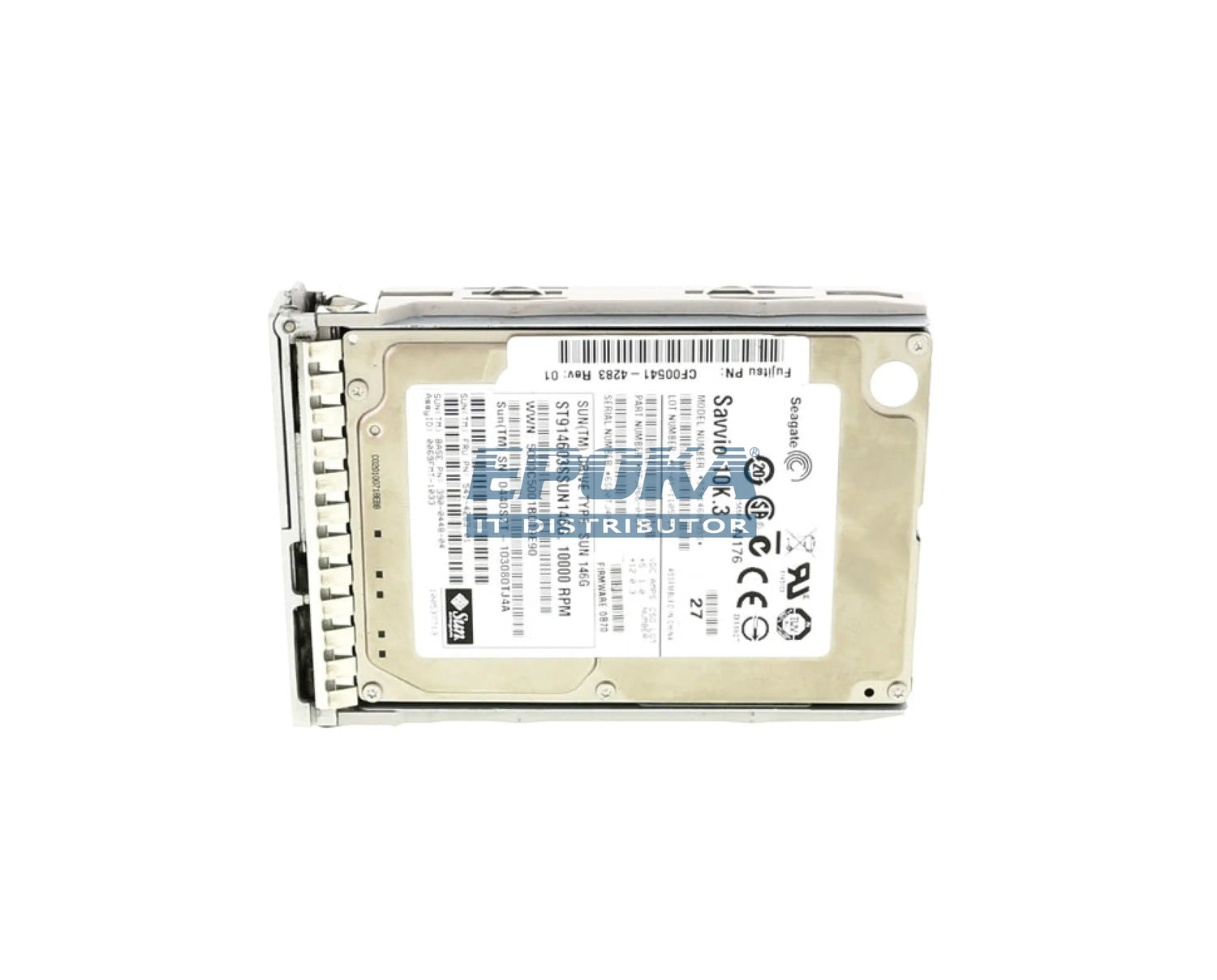Sun 541-4283 146GB 10000 RPM SAS, Disk Assembly with 1 bracket and 1 disk, RoHS:Y NEMO