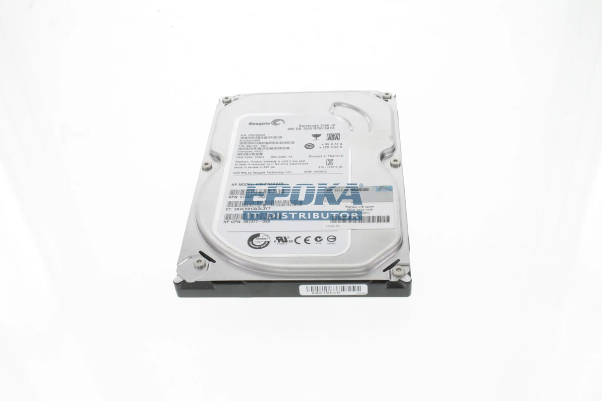 HP 571232-B21 250GB 3G SATA 7.2K RPM LFF