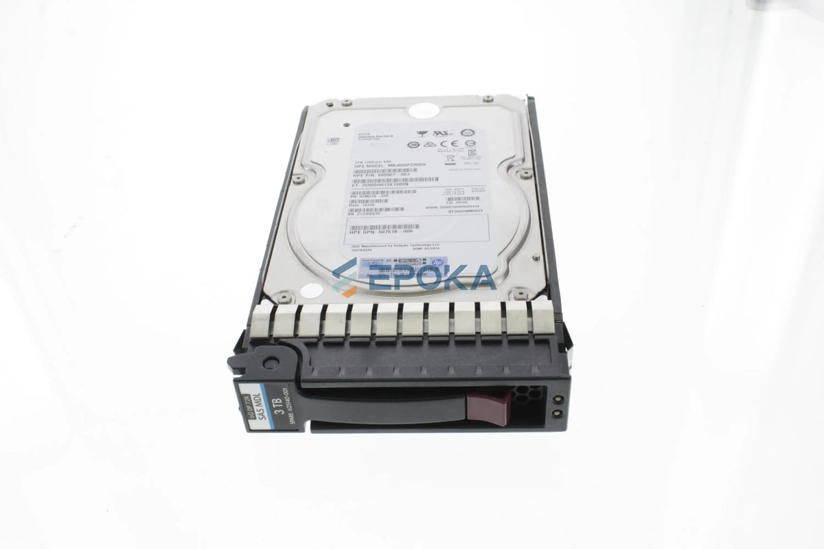 HP 625031-B21 HP 3TB SAS 7.2K 3.5in DP MDL H