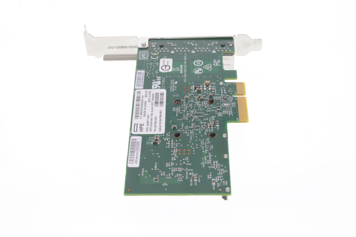 HP 649871-001 HP PCI-E 4-PORT 1GB ETHERNET ADAPTER