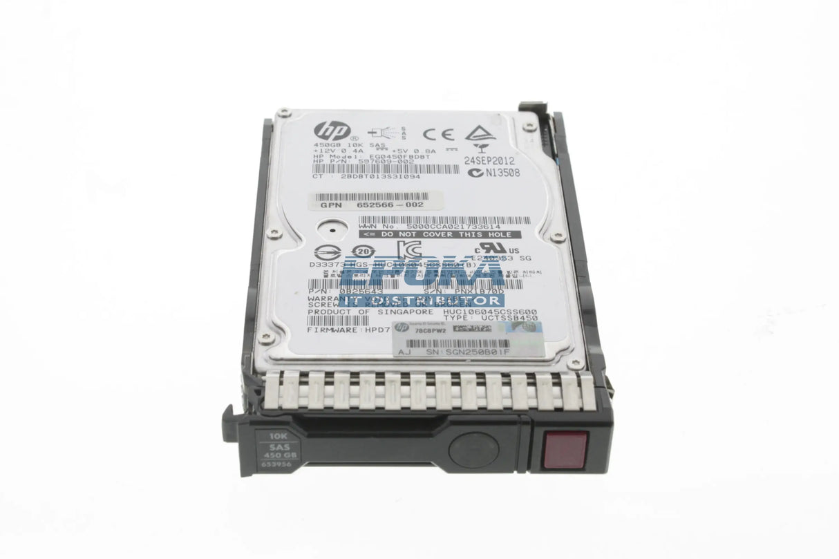 HP 652572-B21 HP 450GB 6G SAS 10K rpm SFF (2.5-inch) SC Enterprise Hard Drive