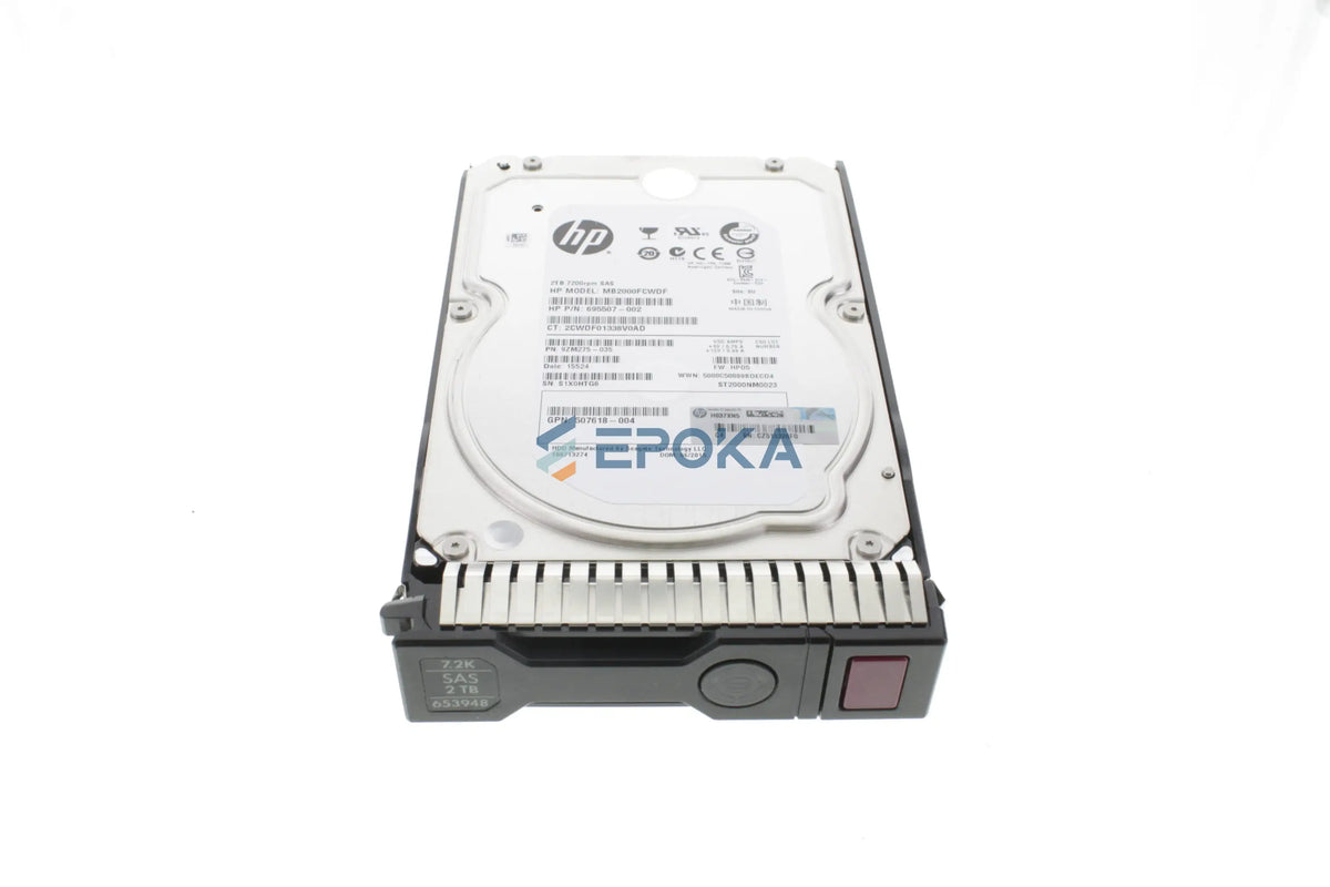 HP 2TB SAS 6G 7.2K LFF (3.5in) SC HDD