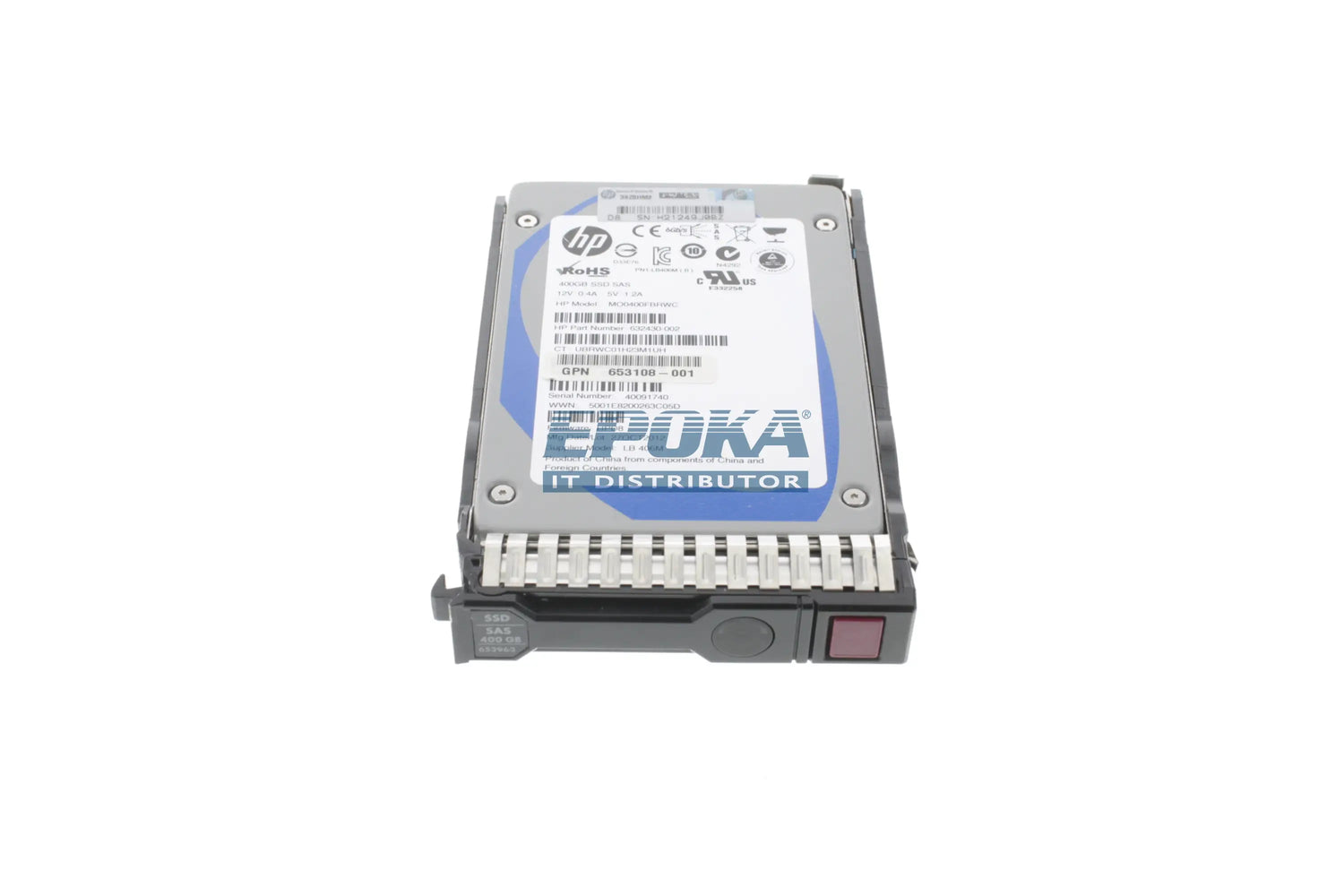 HP 653105-B21 HP 400GB 6G SAS MLC SFF (2.5-i