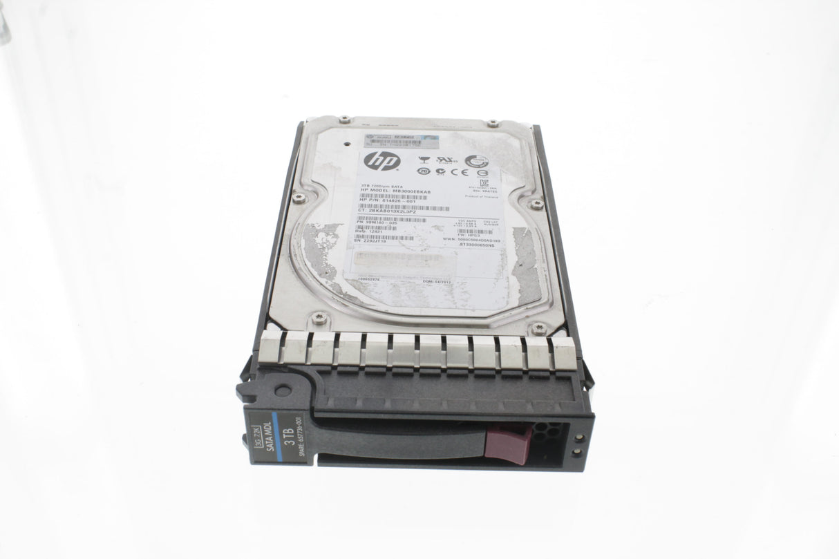HP 657583-B21 HP 3TB 7,200 RPM 3G SATA 3.5IN