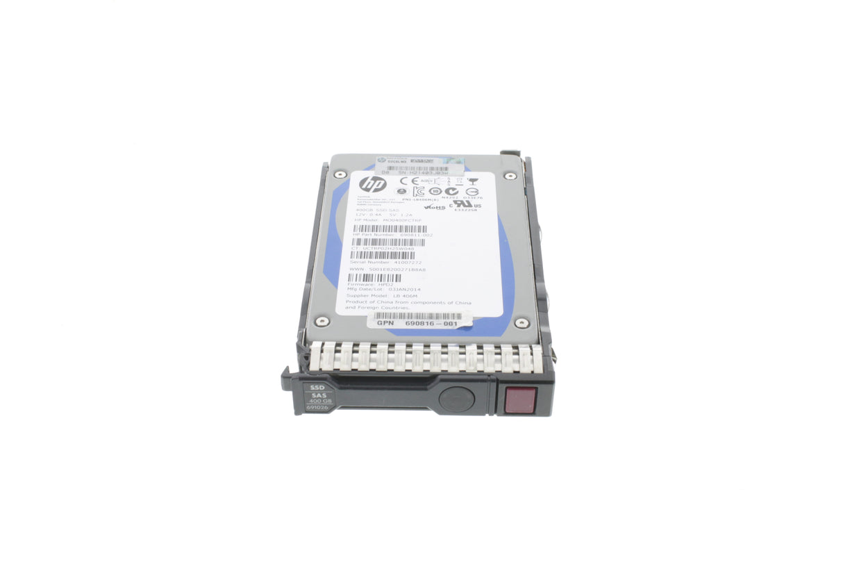 HP 690827-B21 HP 400GB 6G SAS SFF SSD
