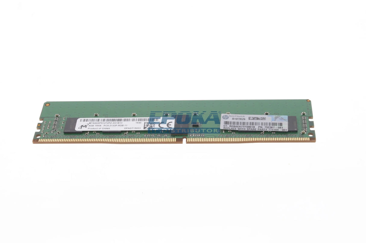 HP 726717-B21 HP 4GB 1RX8 PC4-17000P-R DDR4-2133MHZ RDIMM