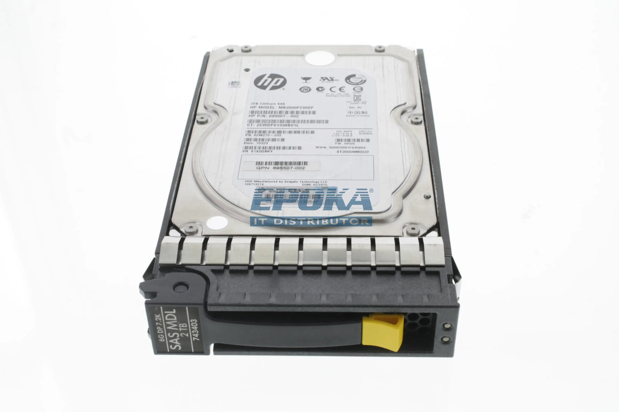 HP 743403-001 HP 2TB 7.2K 6G 3.5INCH SAS HDD
