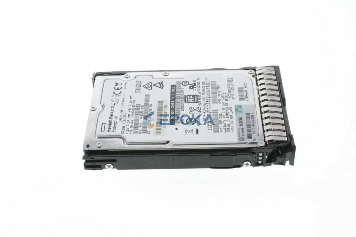 HPE 600GB SAS 12G Enterprise 15K SFF (2.5in) SC HDD