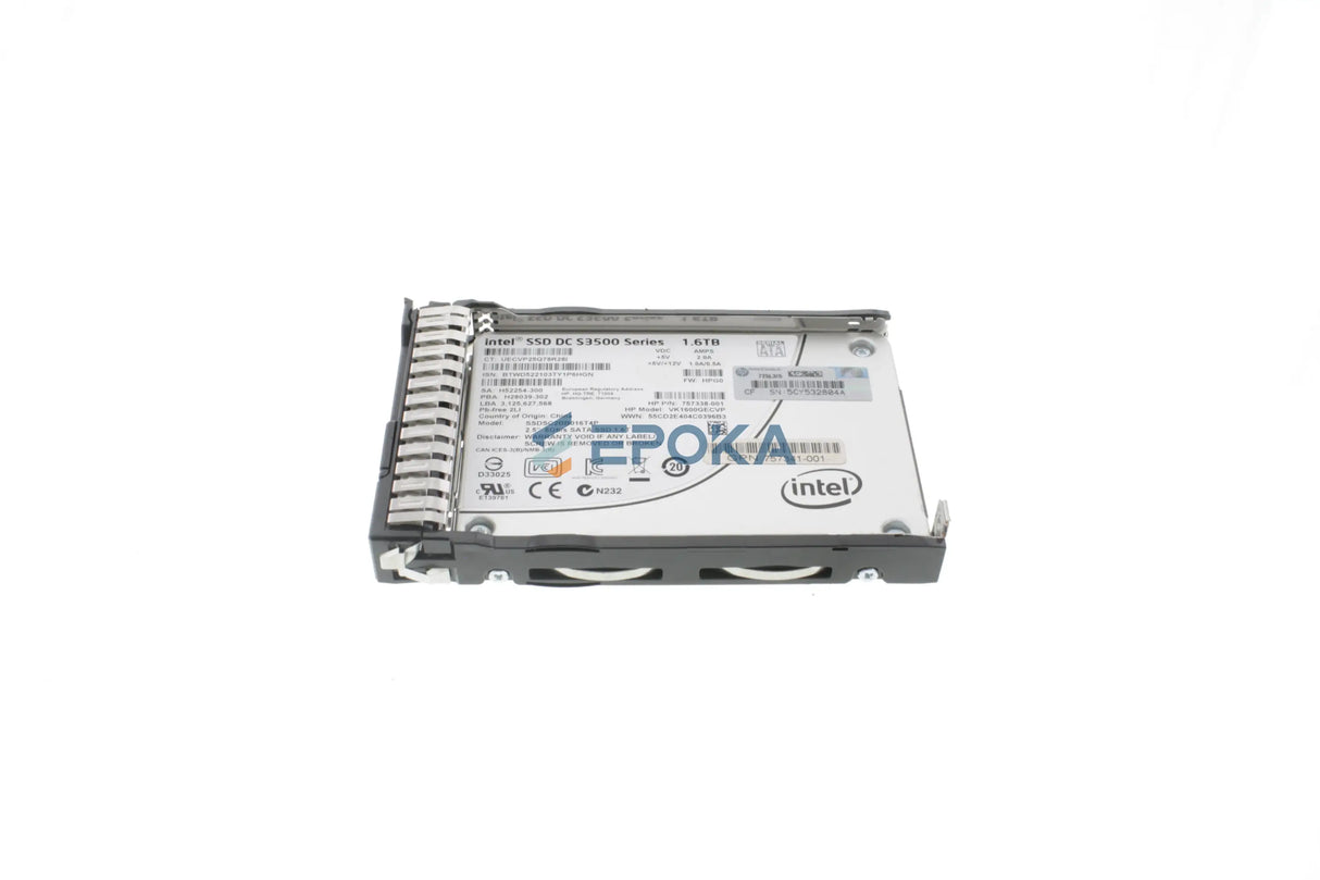 HP 757339-B21 HP 1.6TB 6G SATA Value Endurance SFF 2.5-in SC Enterprise SSD