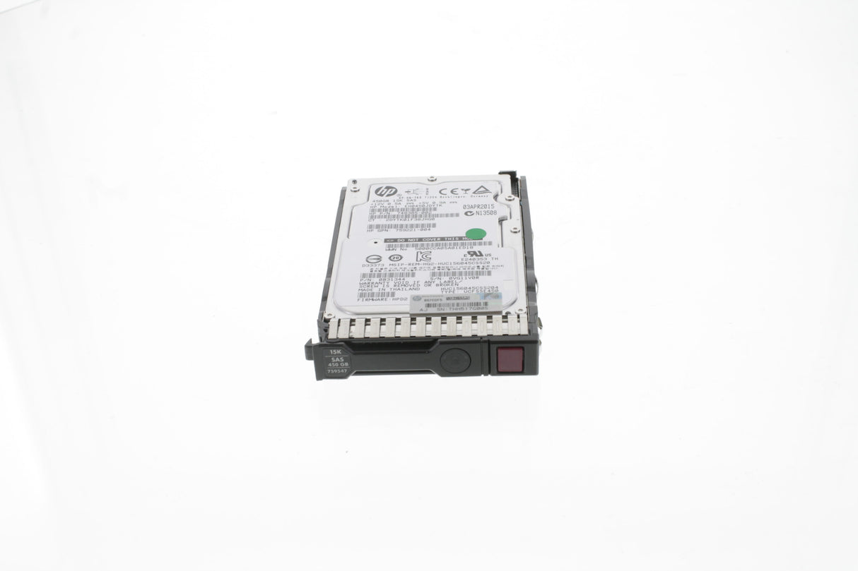 HP 759210-B21 HP 450GB 12G SAS 15K RPM SFF (