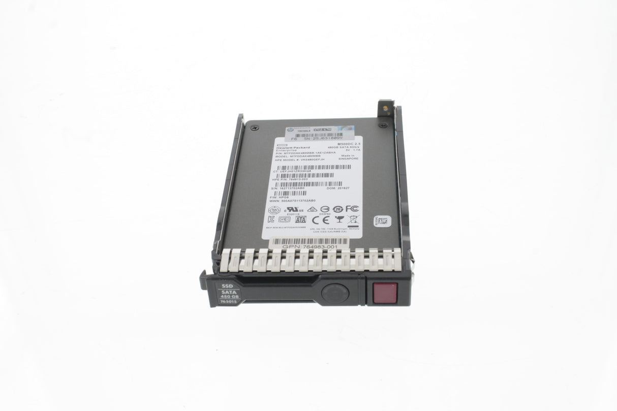 HP 764927-B21 HP 480GB 6G SATA Value Enduran