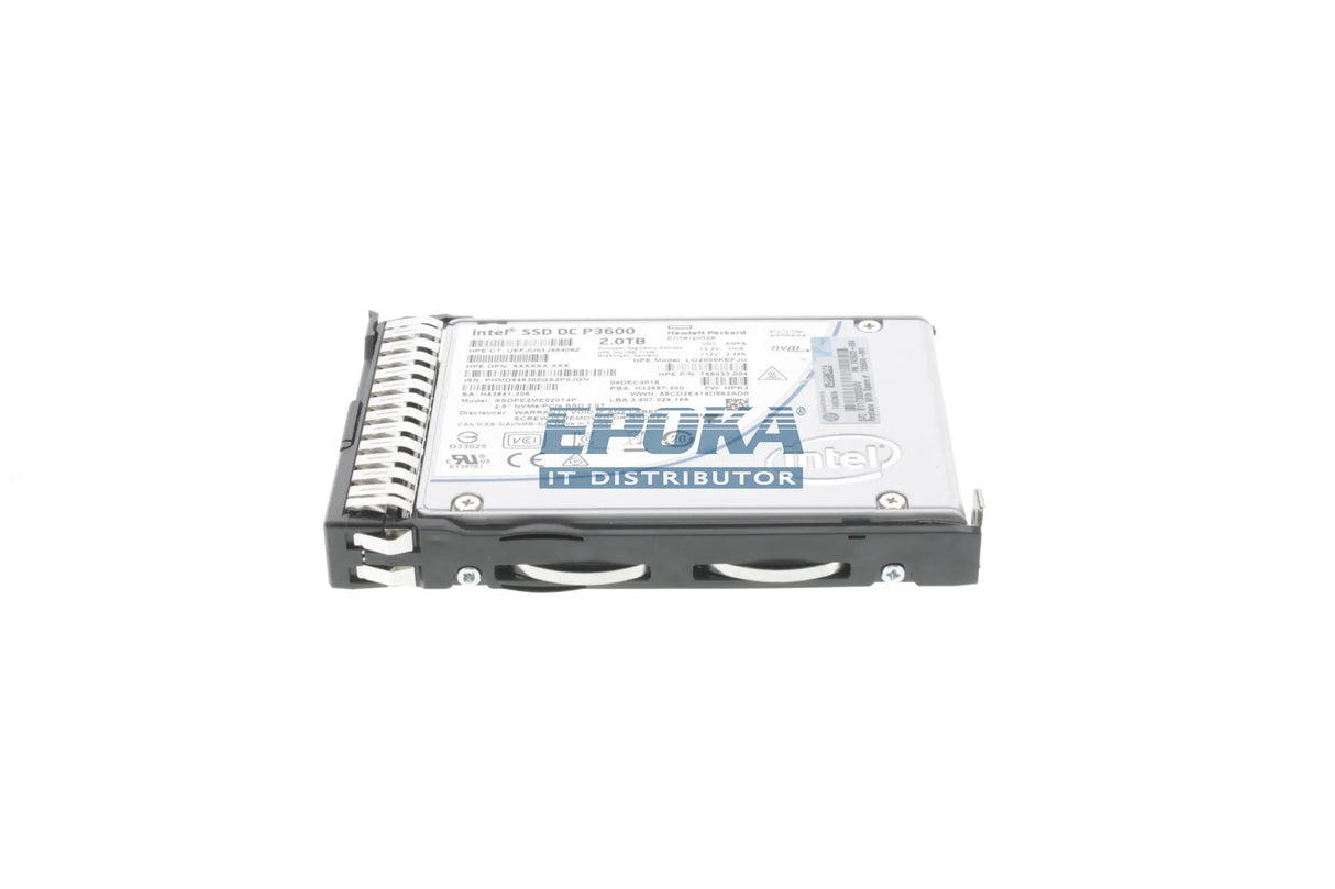 HP 765044-B21 HPE 2TB NVMe x4 Lanes Mixed Use SFF SCN SSD