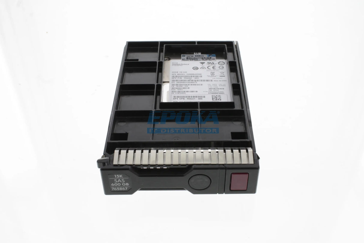 HP 765424-B21 HP 600GB 12G SAS 15K 3.5IN ENT