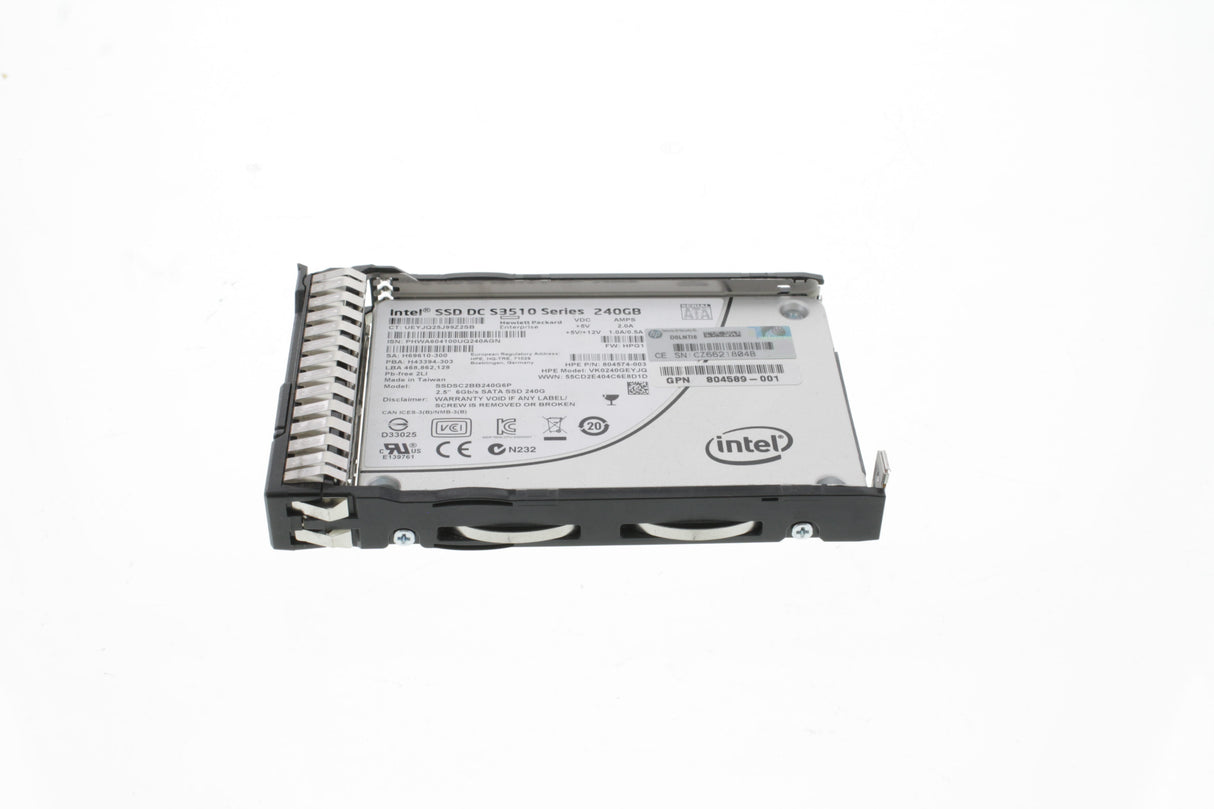 HP 804587-B21 HPE 240GB SATA 6G Read Intensive SFF (2.5in) SC 3yr Wty SSD