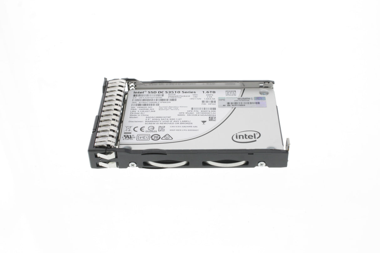 HP 804605-B21 HP 1.6TB 6G SATA Read Intensive SFF (2.5in) SC SSD