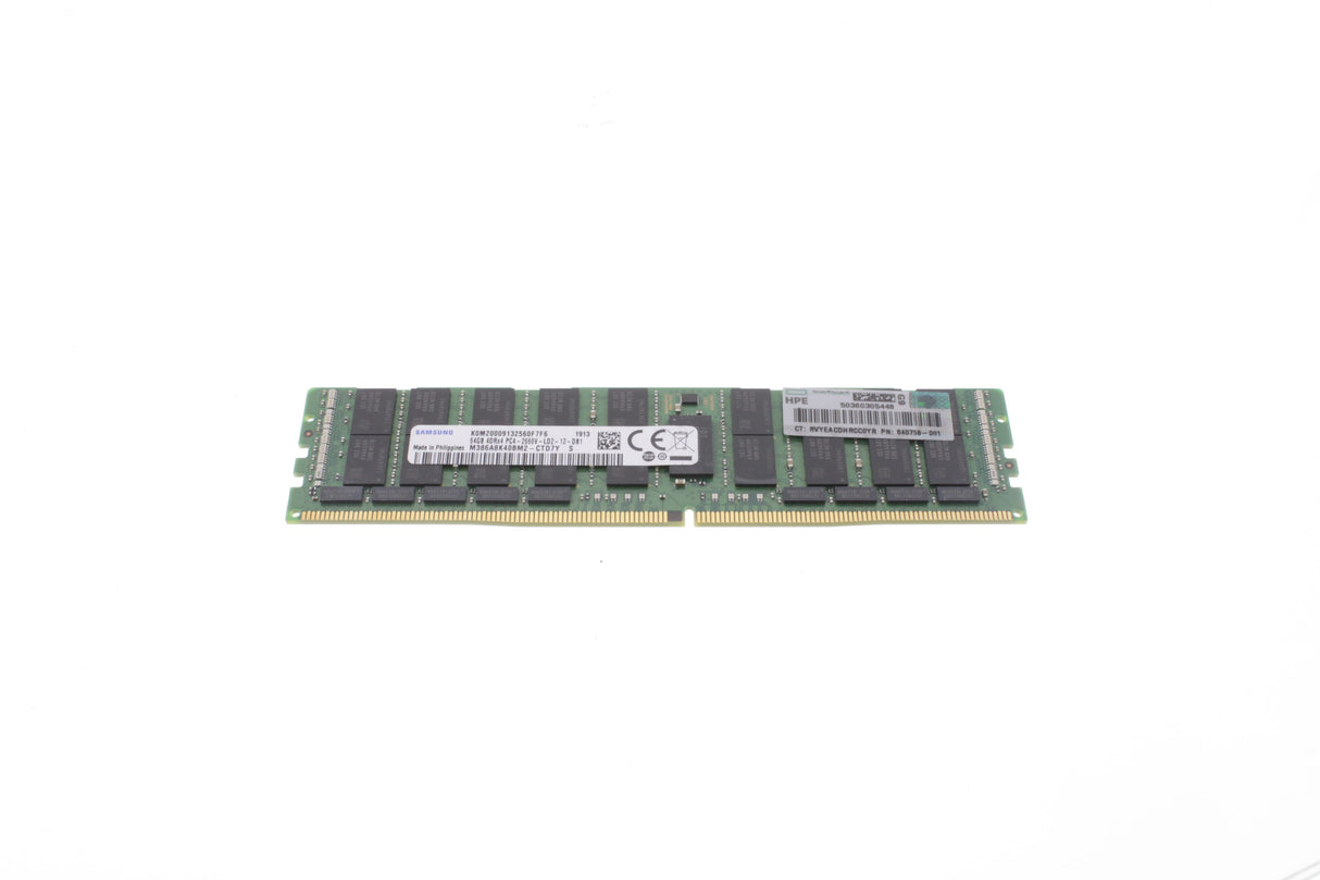 HPE 64GB (1x64GB) Quad Rank x4 DDR4-2666 CAS-19-19-19