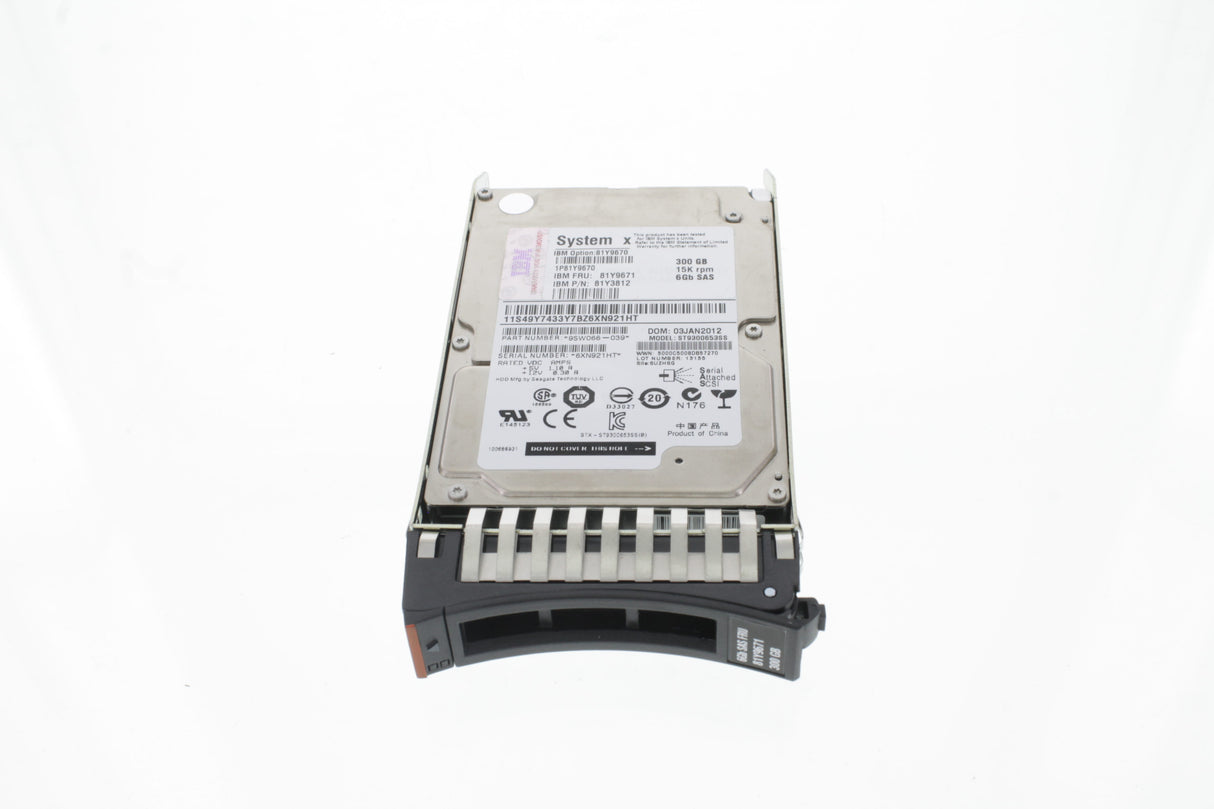 IBM 81Y9670 IBM 300GB 15K 6Gbps SAS 2.5"