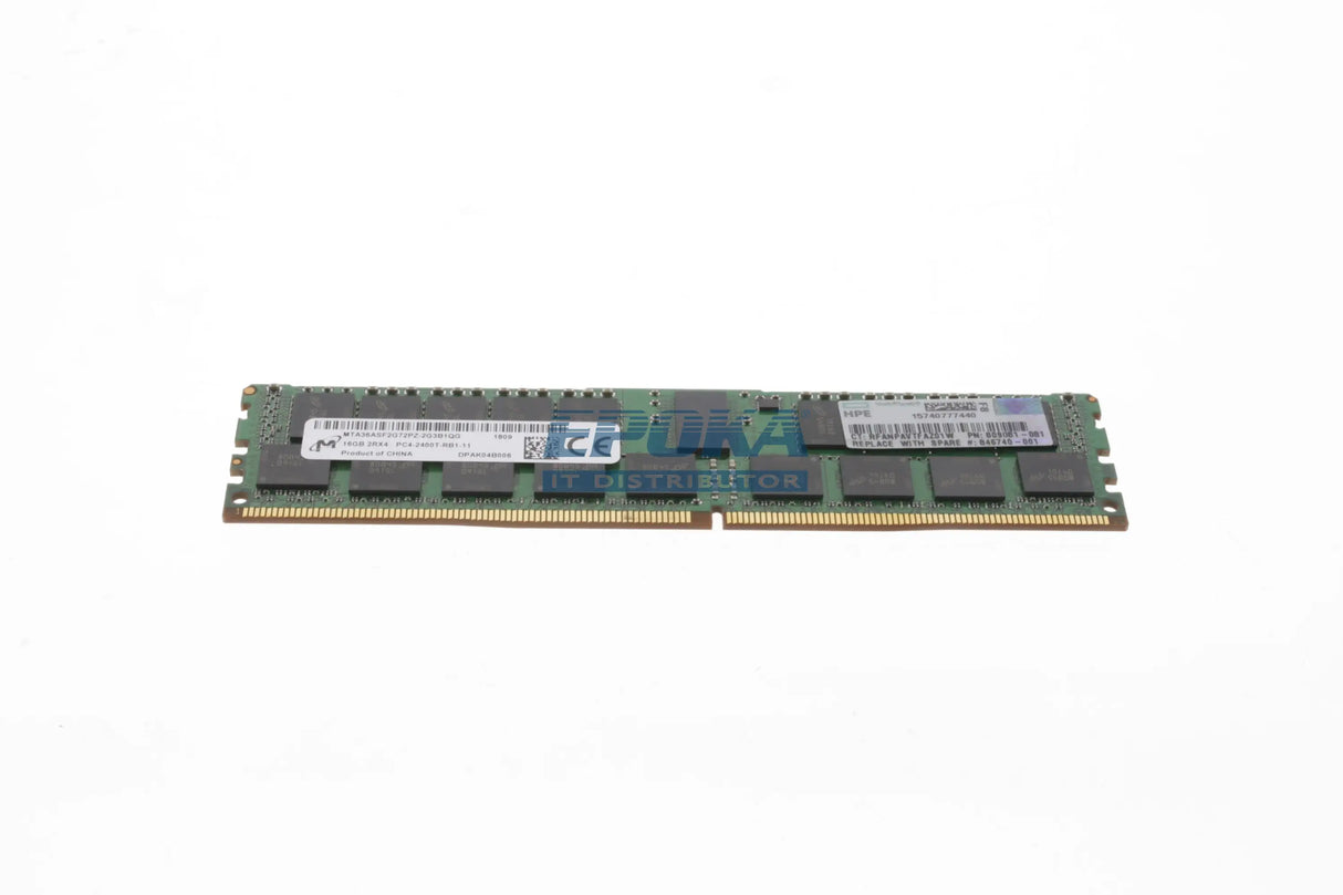HP 836220-B21 HPE 16GB 2RX4 PC4-19200T-R DDR4-2400MHZ RDIMM