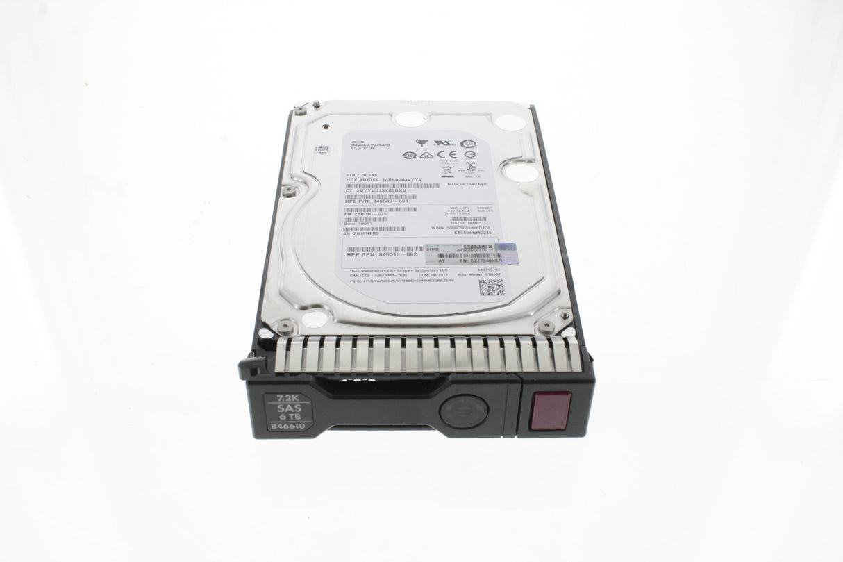 HPE 6TB SAS 12G 7.2K Midline LFF (3.5in) SC HDD