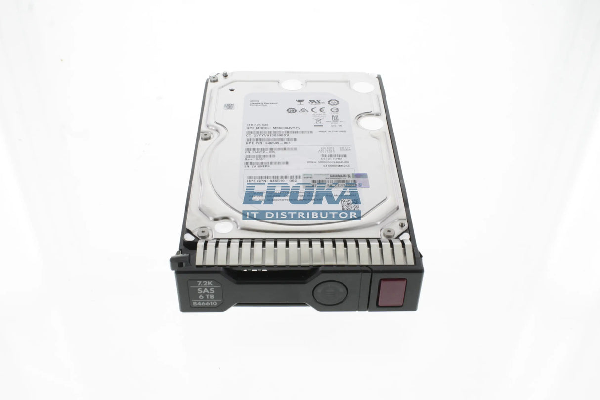 HP 846514-B21 HPE 6TB SAS 12G Midline 7.2K L