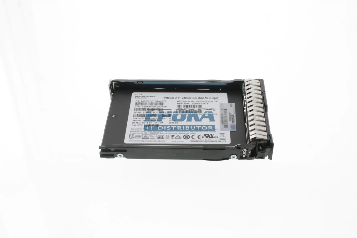 HP 868814-B21 HPE 240GB SATA 6G READ INTENSIVE SFF SC PM883 SSD