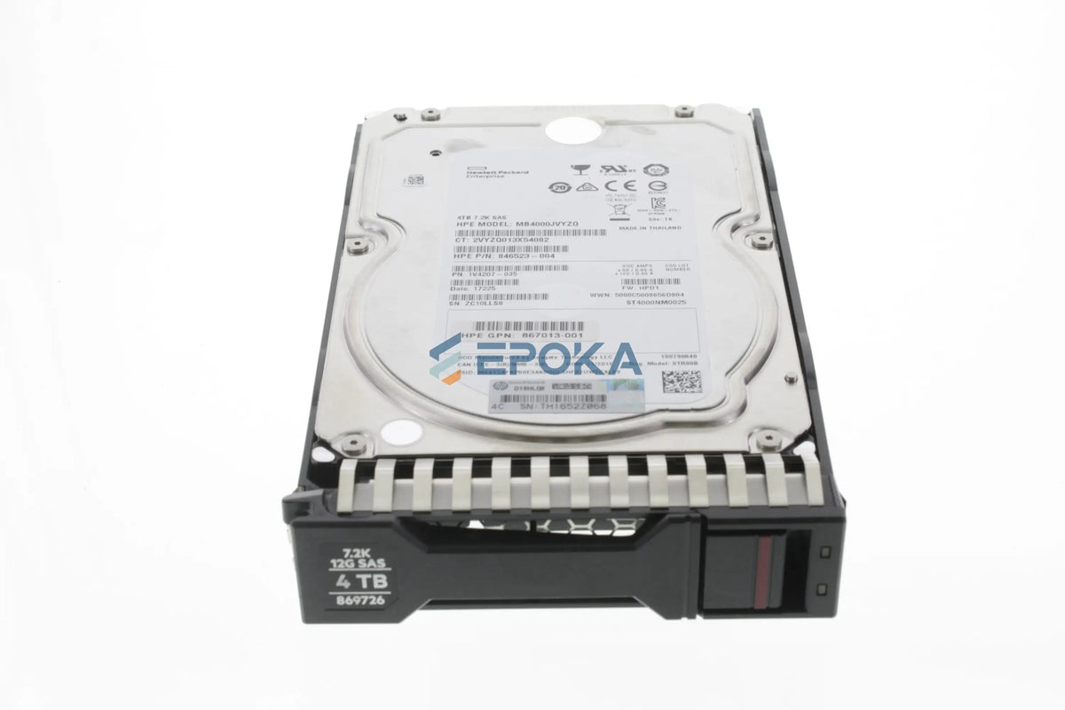 HP 869726-001 HP 4TB SAS 6G 7.2K LFF StoreOnce Hard drive
