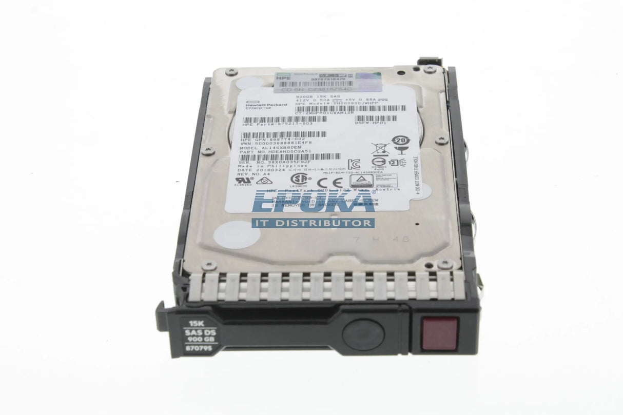HP 870759-B21 HPE 900GB SAS 12G 15K (2.5in)