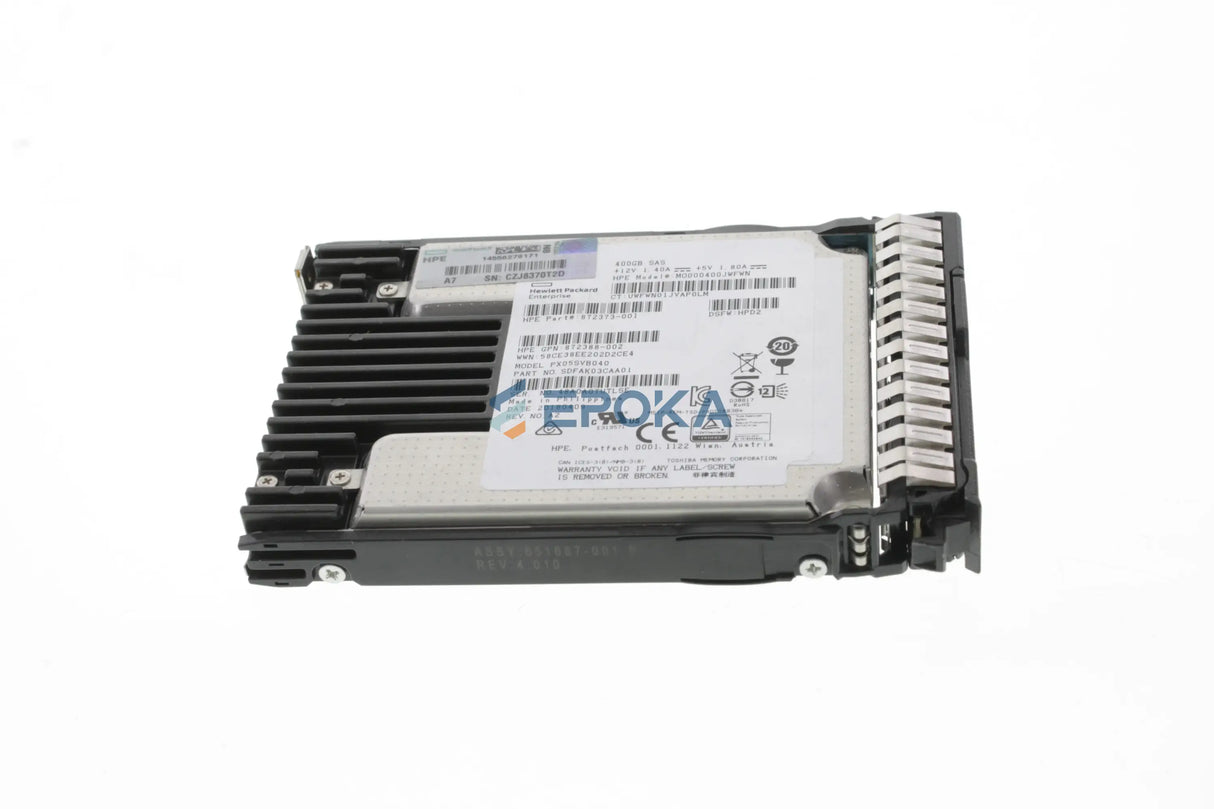 HP 872374-B21 HPE 400GB SAS 12G Mixed Use SFF (2.5in) SC 3yr Wty Digitally Signed Firmware SSD