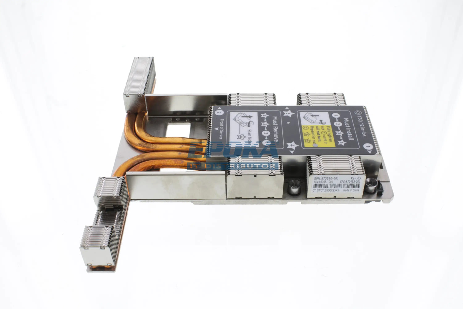 HP 872453-001 Heatsink 1U high performance DL360 G10