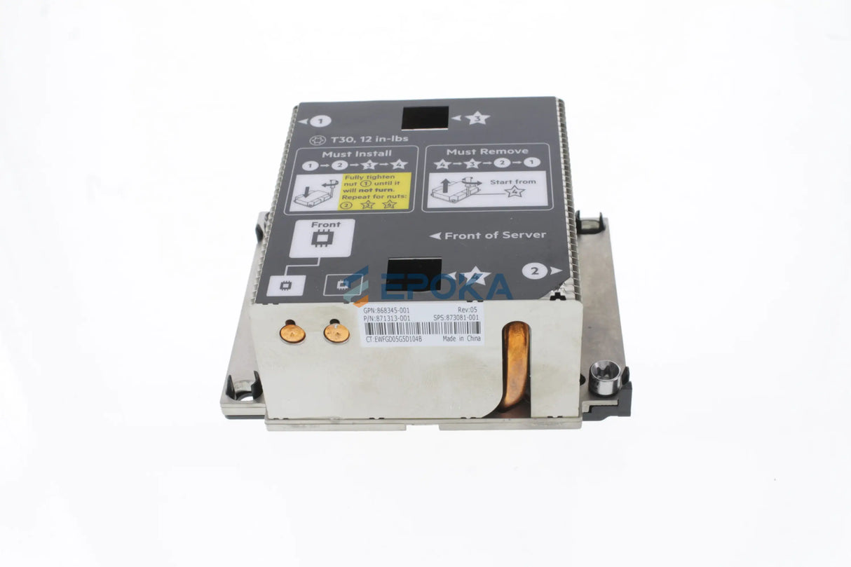 HP 873081-001 HP Synergy 480, 660 G10 Front Heatsink