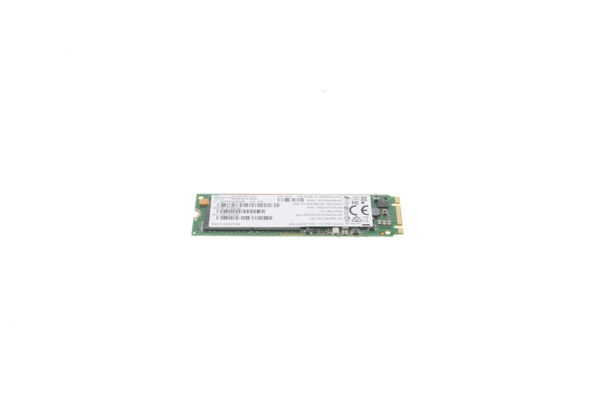 HPE 480GB SATA 6G Read Intensive M.2 2280 SFF (2.5in) SSD