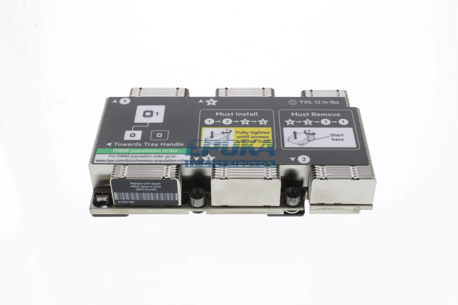 HP 879851-001 Heatsink Processor1 XL1x0r Gen10
