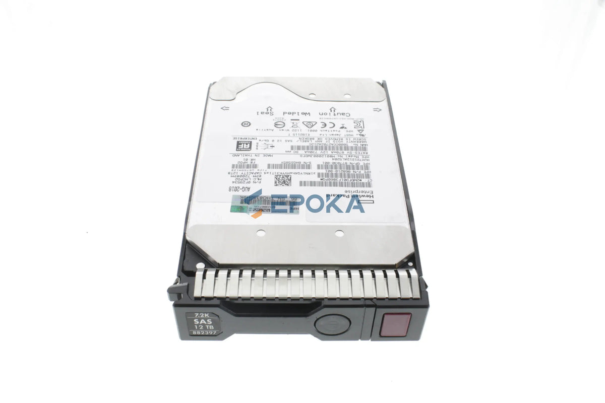 HP 881779-B21 HPE 12TB SAS 12G Midline 7.2K LFF (3.5in) SC 1yr Wty Helium 512e Digitally Signed Firmware HDD