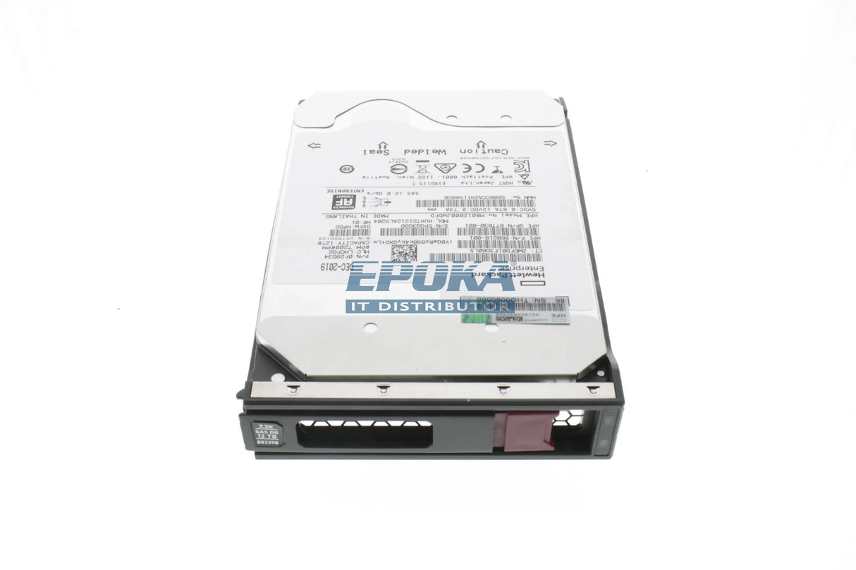 HP 881781-B21 HP 12TB SAS 12G Midline 7.2K LFF 512e Digitally Signed Firmware HDD
