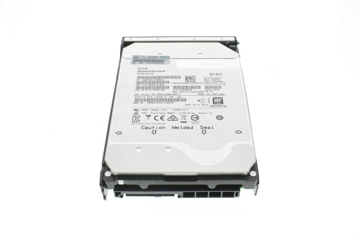 HP 12TB SAS 12G Midline 7.2K LFF (3.5in) HDD
