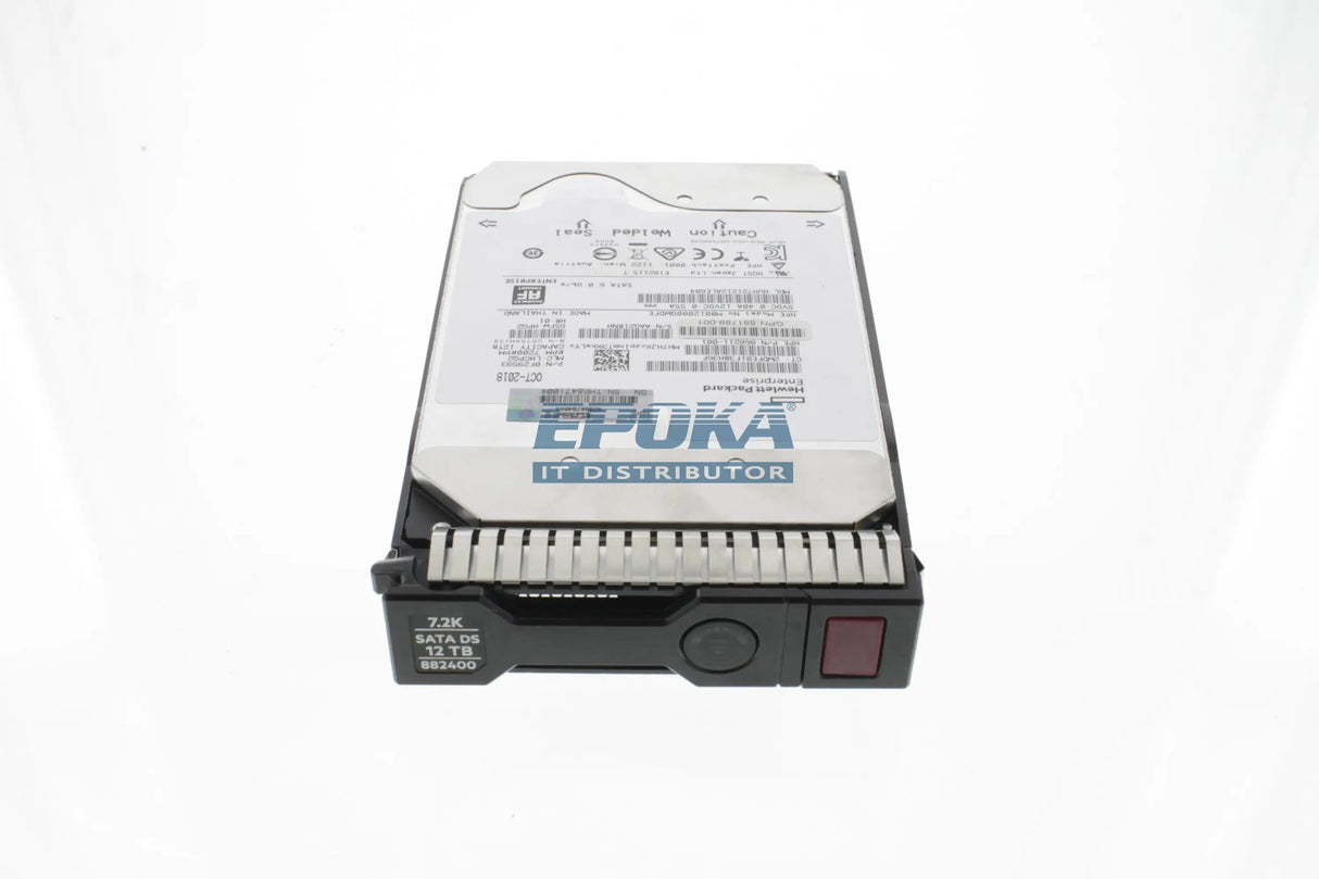 HP 881785-B21 HPE 12TB SATA 6G 7.2K LFF SC He 512e DS HDD