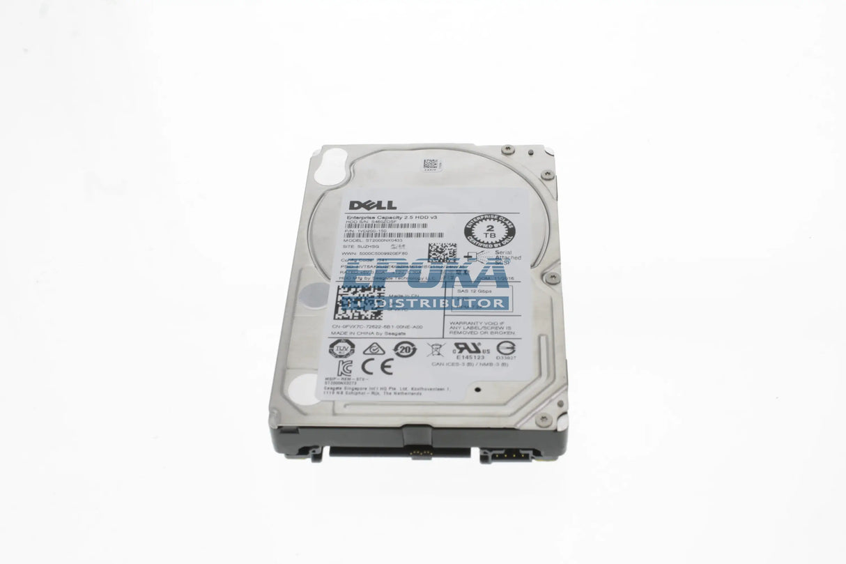 Dell GH86F 2TB 7.2K 12G SAS 2.5" 4Kn