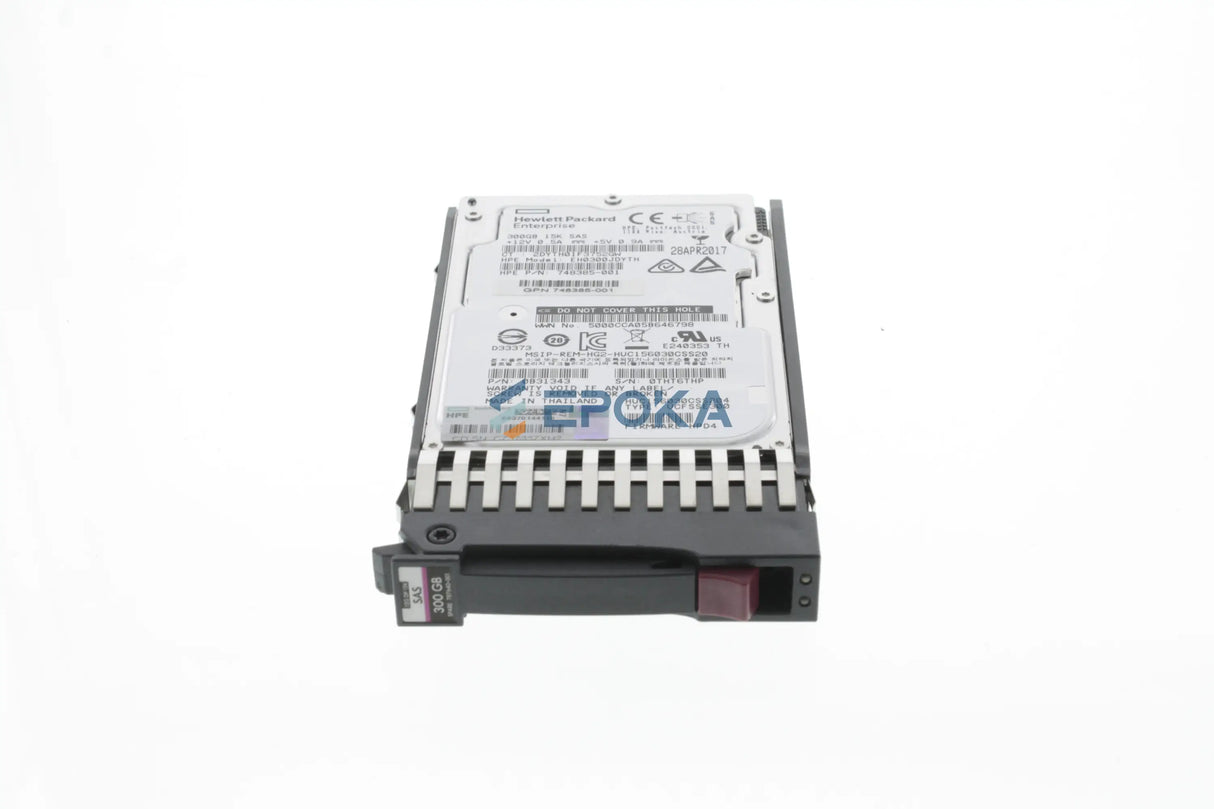 HPE MSA 300GB 12G SAS 15K SFF (2.5in) HDD
