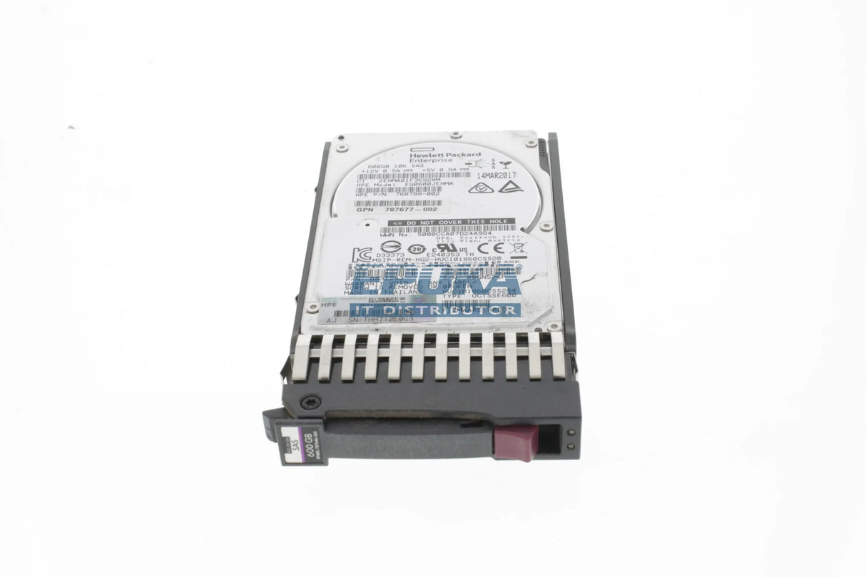 HP J9F46A HPE MSA 600GB 12G SAS 10K SFF(