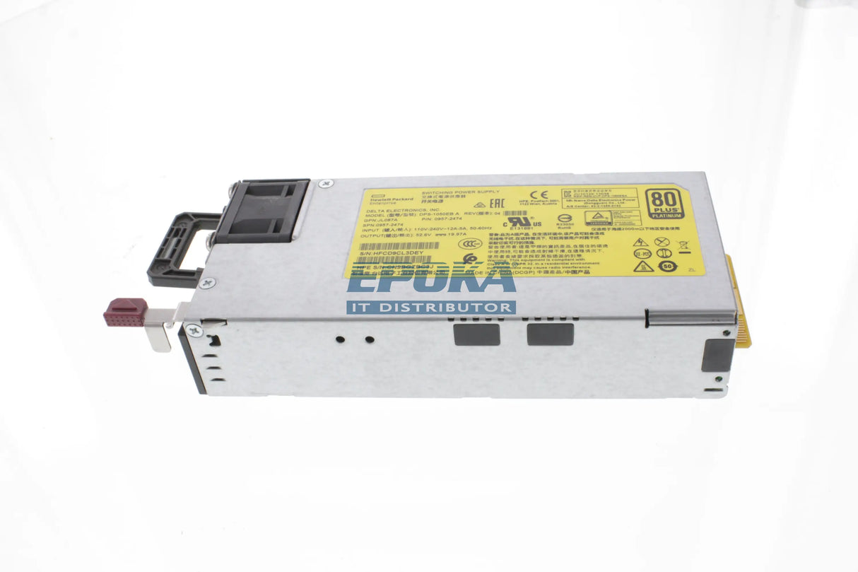 HP JL087A Aruba X372 54VDC 1050W 110-240VAC Power Supply