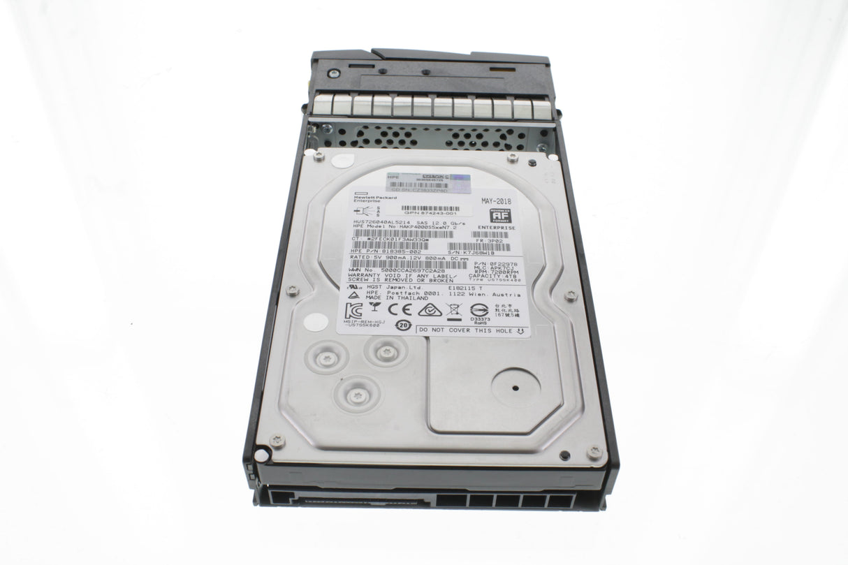 HP K2P87A HPE 3PAR 8000 4TB SAS 7.2K LFF (3.5in) HDD