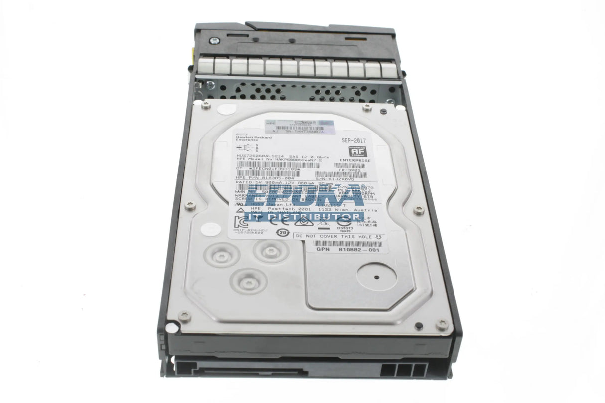 HP K2P96B HPE 3PAR StoreServ 8000 810768-001 6TB 7.2K RPM