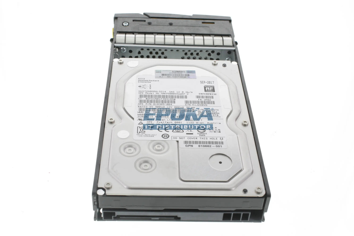 HP K2P96B HPE 3PAR StoreServ 8000 810768-001 6TB 7.2K RPM