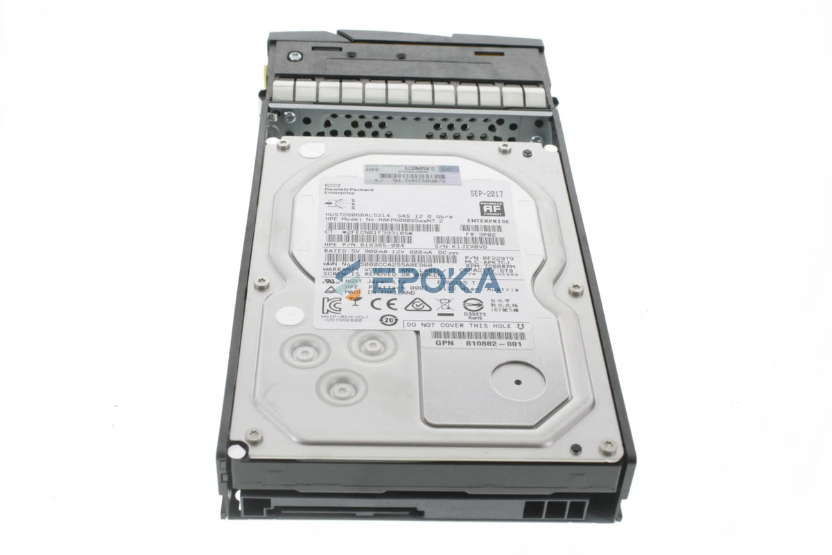 HPE 3PAR StoreServ 8000 810768-001 6TB 7.2K RPM