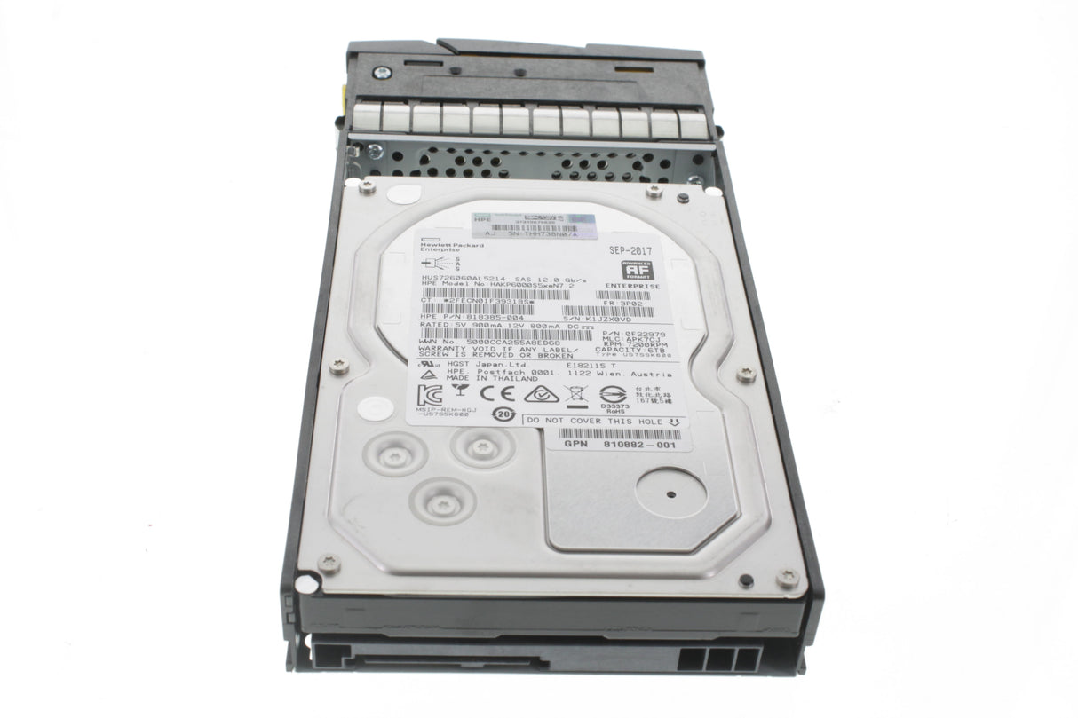 HPE 3PAR StoreServ 8000 810768-001 6TB 7.2K RPM
