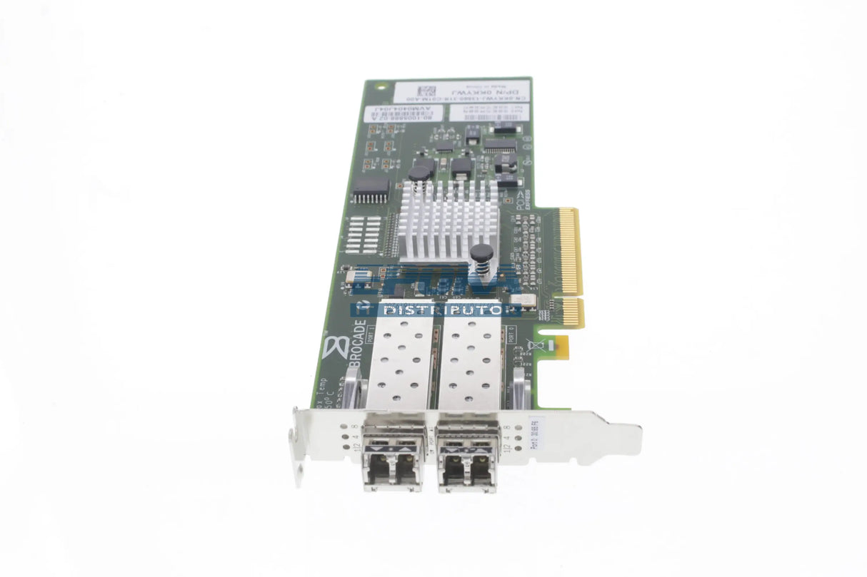 Dell KKYWJ Dell Brocade 825 - Dual Port 8GB Fibre FC HBA PCIe Low Profile bracket